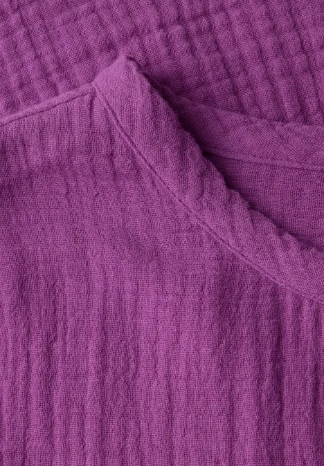 Musselin Bluse magenta lacquer