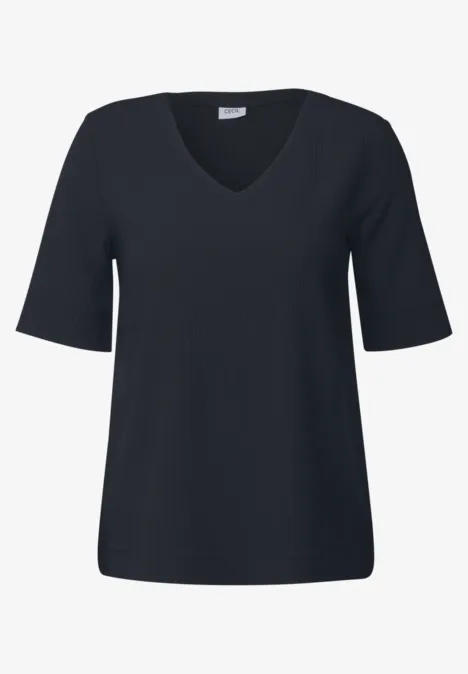 Strukturbluse universal blue