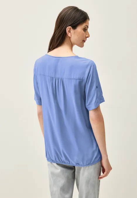 Tunika in Unifarbe aster blue