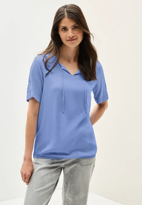 Tunika in Unifarbe aster blue