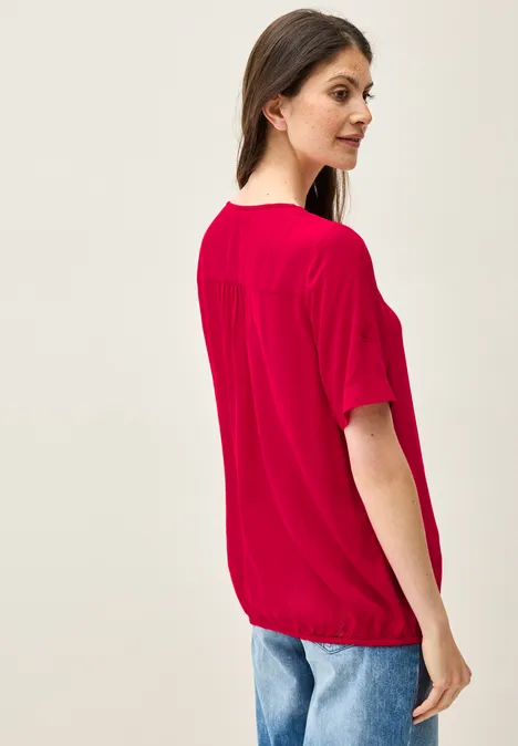 Tunika in Unifarbe glazed apple red