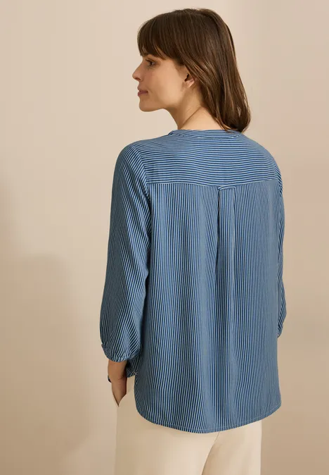 Gestreifte Bluse mid blouse blue