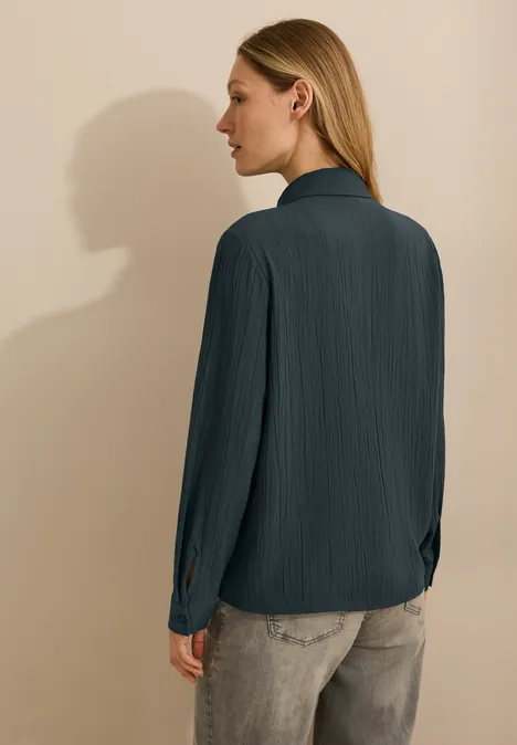 Strukturbluse slate khaki