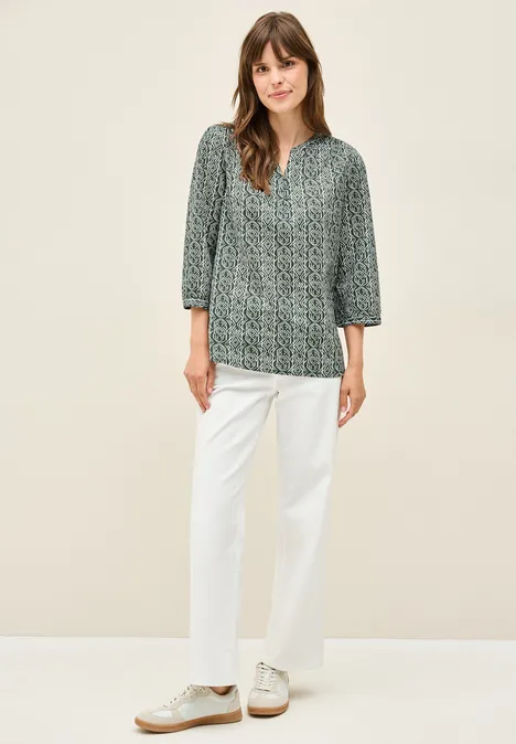 Gemusterte Tunika balmy khaki