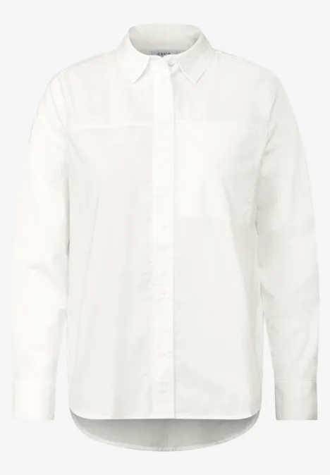 Sommerliche Hemdbluse vanilla white