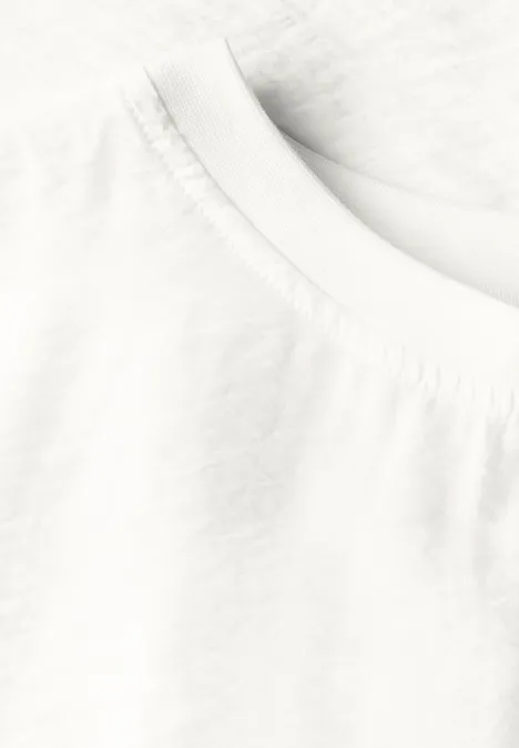 Bluse mit feiner Struktur vanilla white