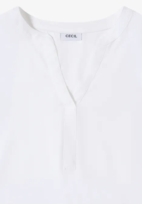 Bluse in Unifarbe White