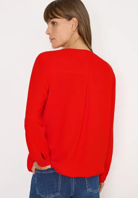 Bluse in Unifarbe pumkin orange