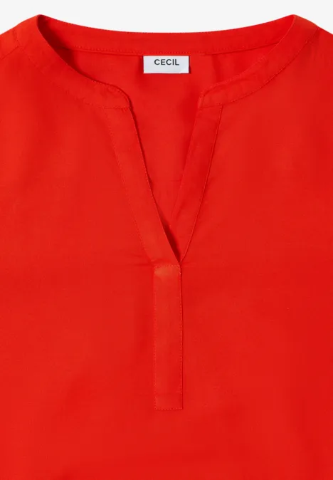 Bluse in Unifarbe pumkin orange