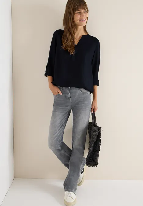 Blouse en couleur unie urban dark blue