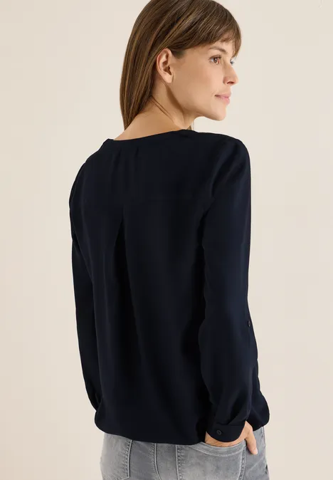 Blouse en couleur unie urban dark blue