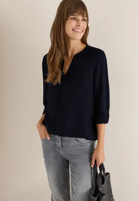 Blouse en couleur unie urban dark blue