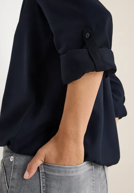 Blouse en couleur unie urban dark blue