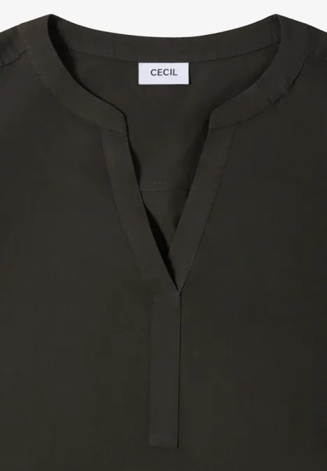 Blouse en couleur unie raw khaki Blouse en couleur unie raw khaki