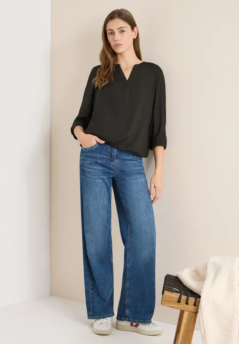 Blouse en couleur unie raw khaki Blouse en couleur unie raw khaki