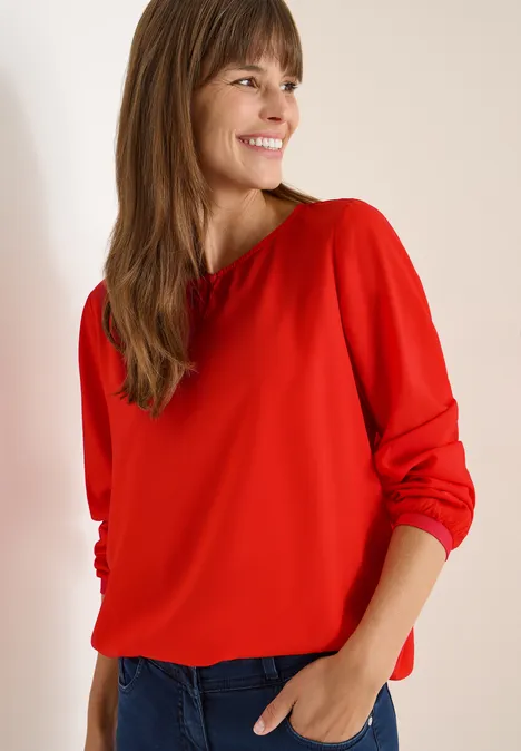 Bluse in Unifarbe pumkin orange