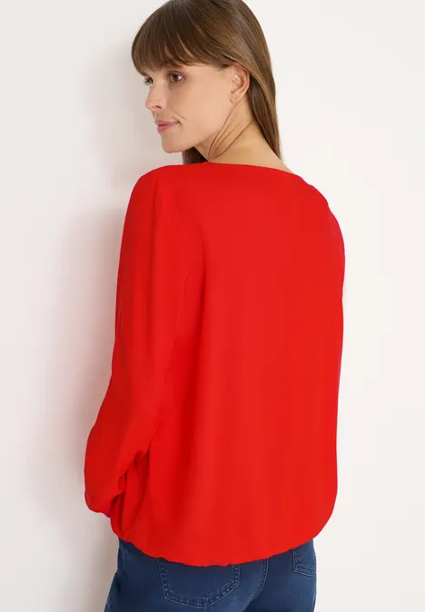 Bluse in Unifarbe pumkin orange