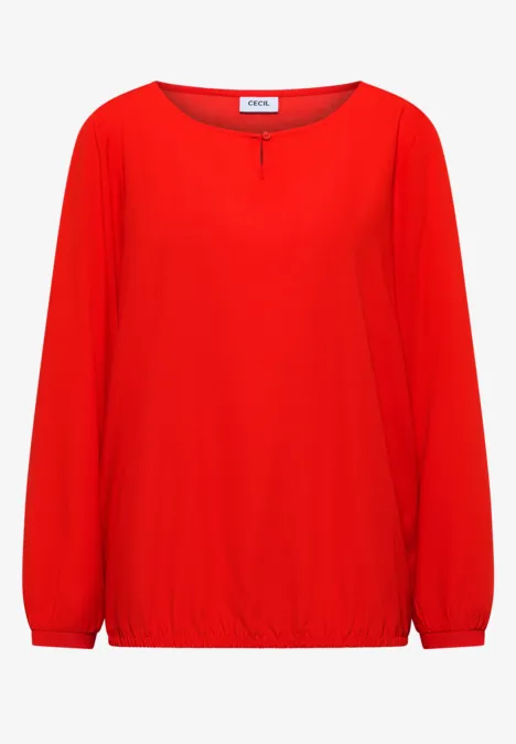 Bluse in Unifarbe pumkin orange