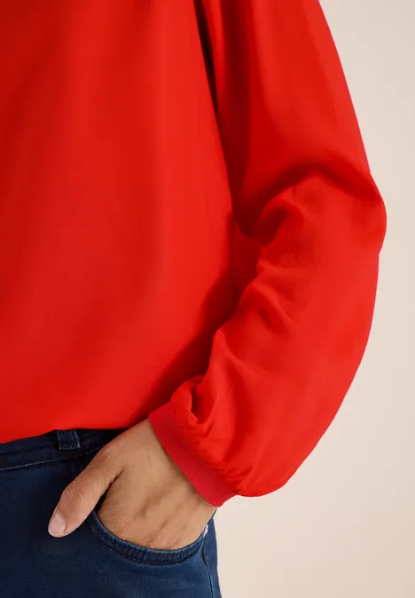 Bluse in Unifarbe pumkin orange