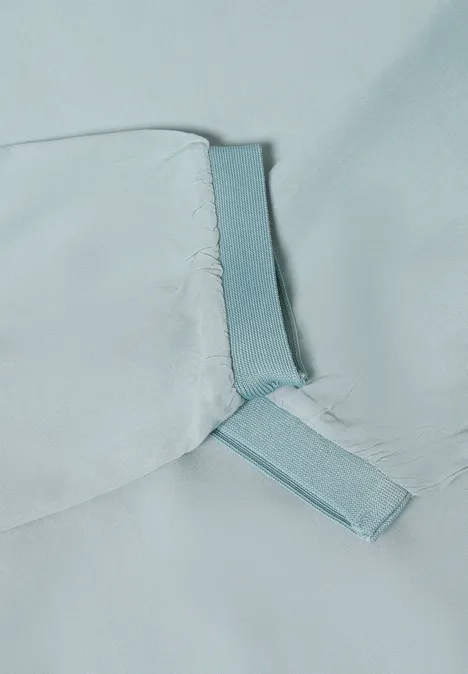 Bluse in Unifarbe light mint blue