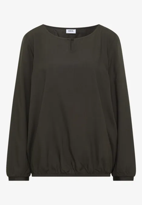 Blouse en couleur unie raw khaki