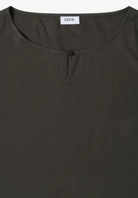 Blouse en couleur unie raw khaki