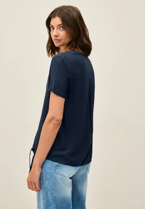 Bluse mit Knotendetail urban navy blue