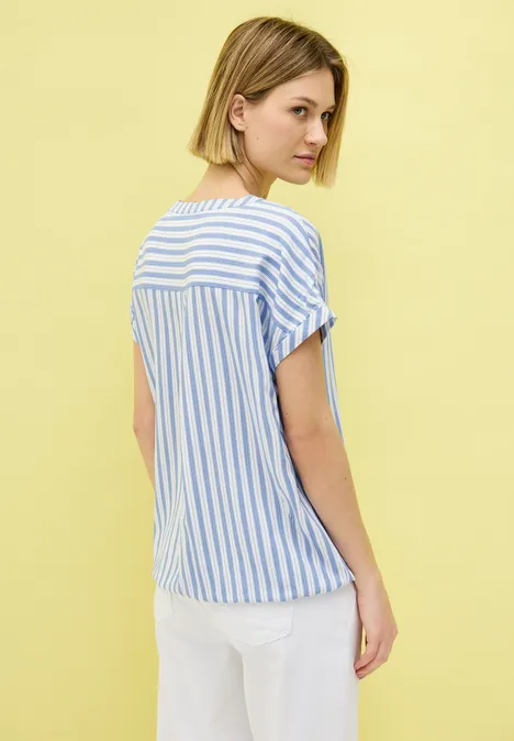 Gestreiftes Blusenshirt deep pastel blue