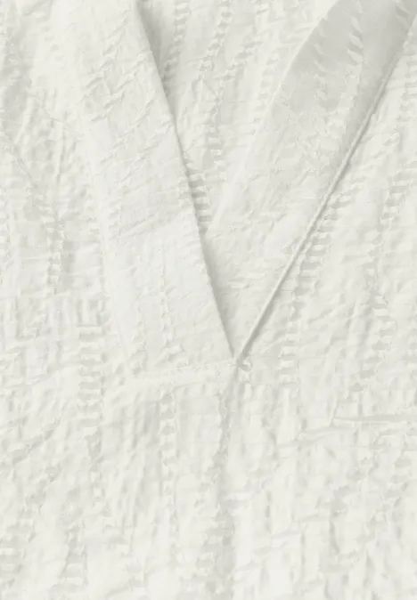 Blusenshirt mit Struktur vanilla white