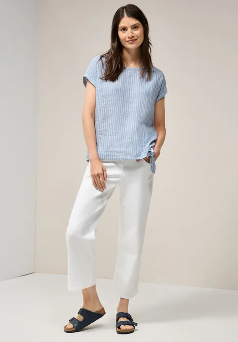 Blusenshirt aus Leinen chambray forever blue