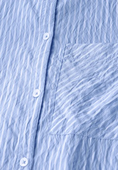 Gestreifte Hemdbluse deep pastel blue