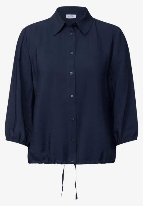 Hemdbluse mit Struktur urban navy blue