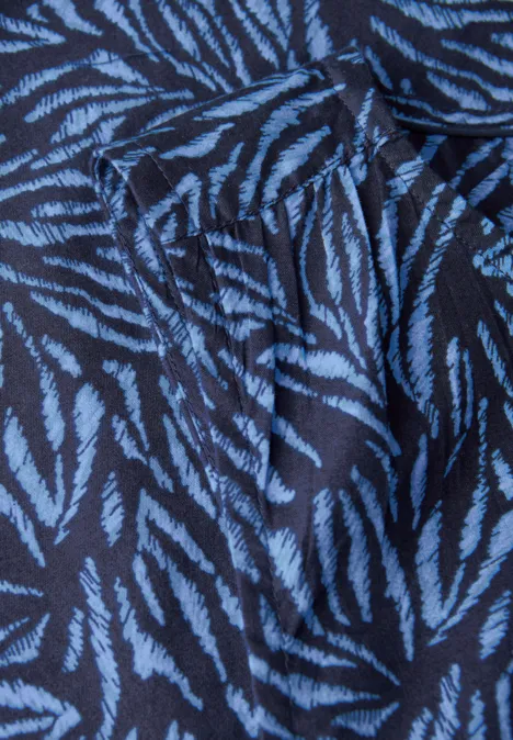 Blusentop mit Minimal Print urban navy blue