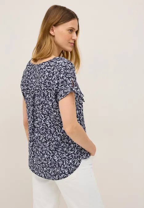 Gemustertes Blusenshirt urban dark blue