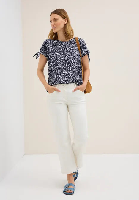 Gemustertes Blusenshirt urban dark blue