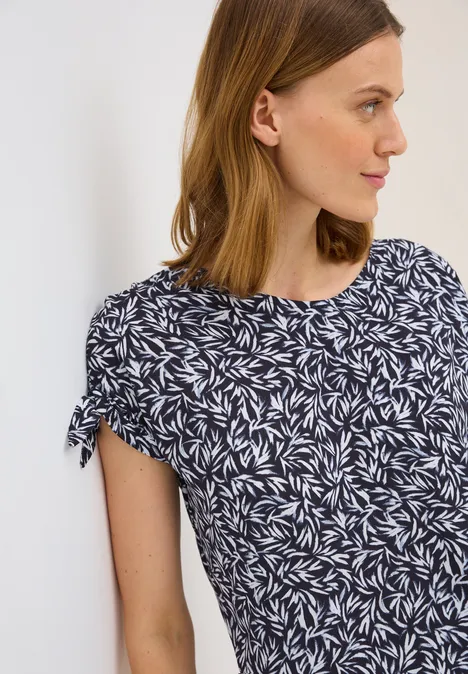 Gemustertes Blusenshirt urban dark blue
