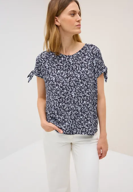 Gemustertes Blusenshirt urban dark blue