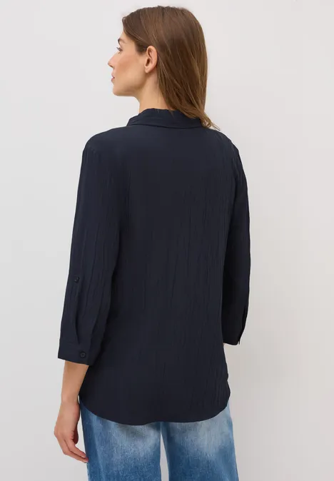 Hemdbluse mit Struktur urban dark blue