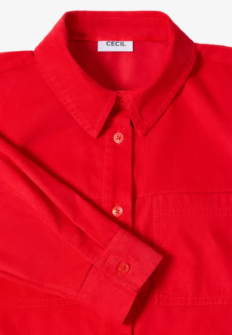 Cord Hemdbluse pumpkin orange Cord Hemdbluse pumpkin orange