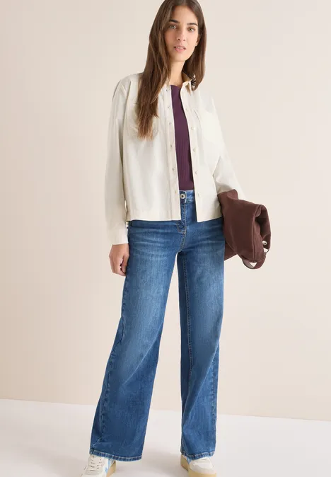 Cord Hemdbluse light greige Cord Hemdbluse light greige