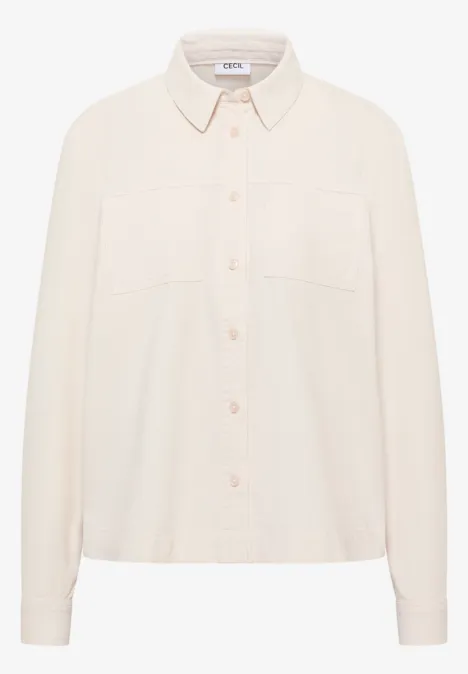 Cord Hemdbluse light greige Cord Hemdbluse light greige