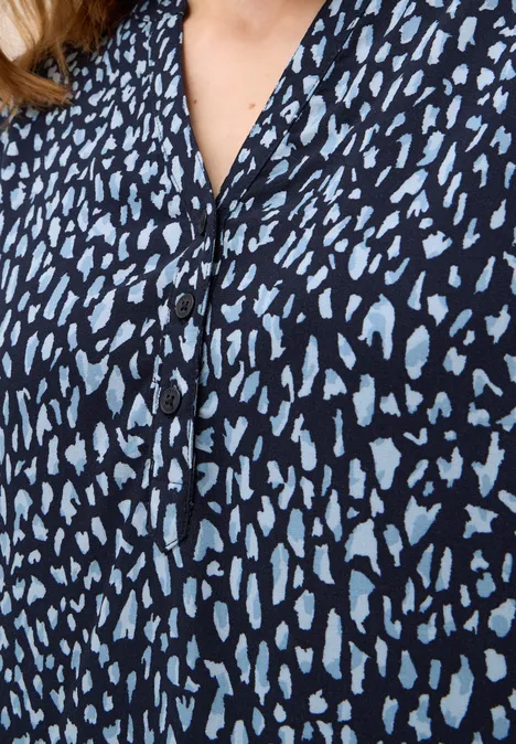 Gemusterte Tunika urban dark blue