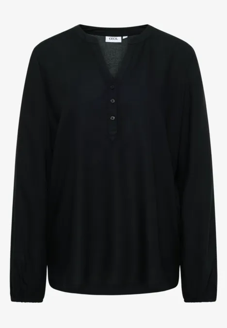 Tunika in Unifarbe Black
