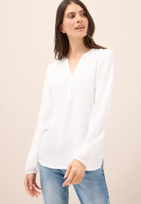Tuniek in effen kleur vanilla white