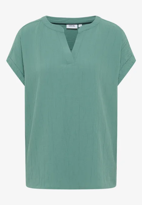 Blusenshirt mit Struktur jewel green