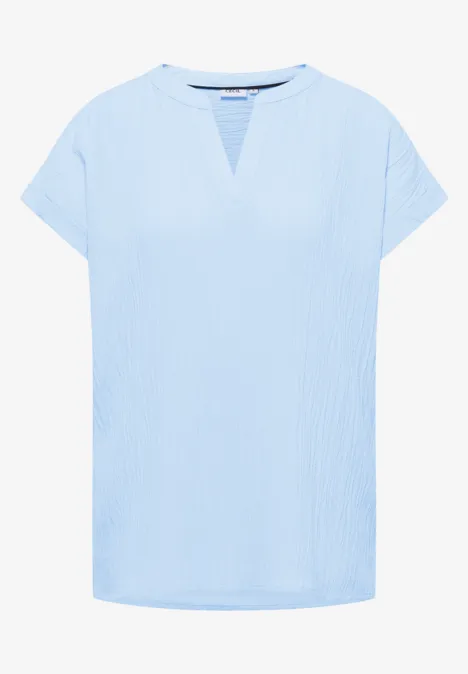 Blusenshirt mit Struktur light sky blue