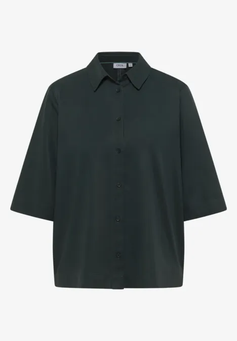 Chemisier en lyocell ink green