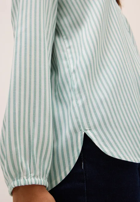 Gestreifte Tunika jewel green