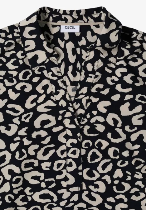 Gemusterte Bluse urban dark blue