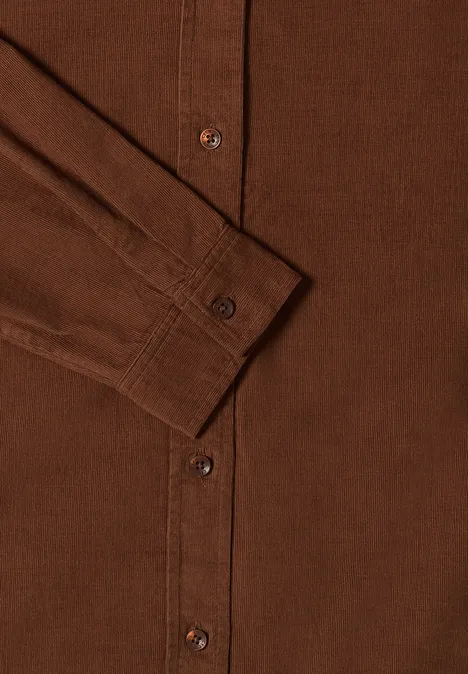 Cord Hemdbluse mocha caramel